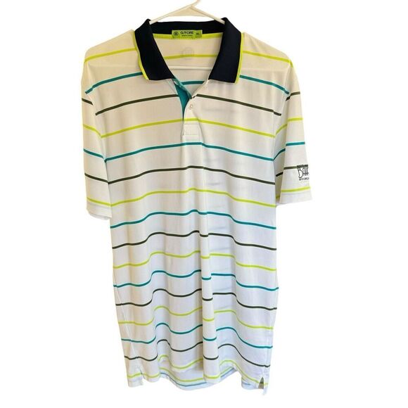 G/Fore Polo Men's Golf Shirt Striped XL Athleisure Performance - Picture 1 of 7
